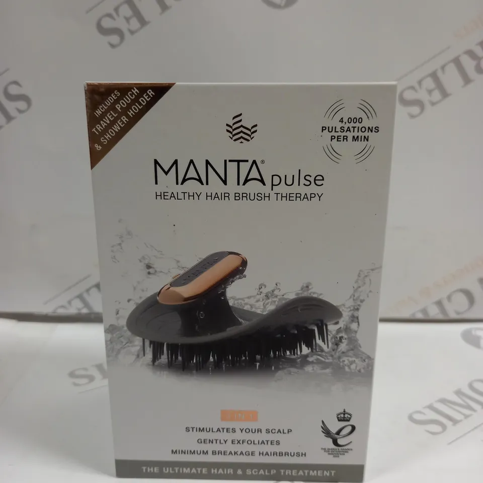 BOXED MANTA HAIR PULSE HEALTHY HAIRBRUSH