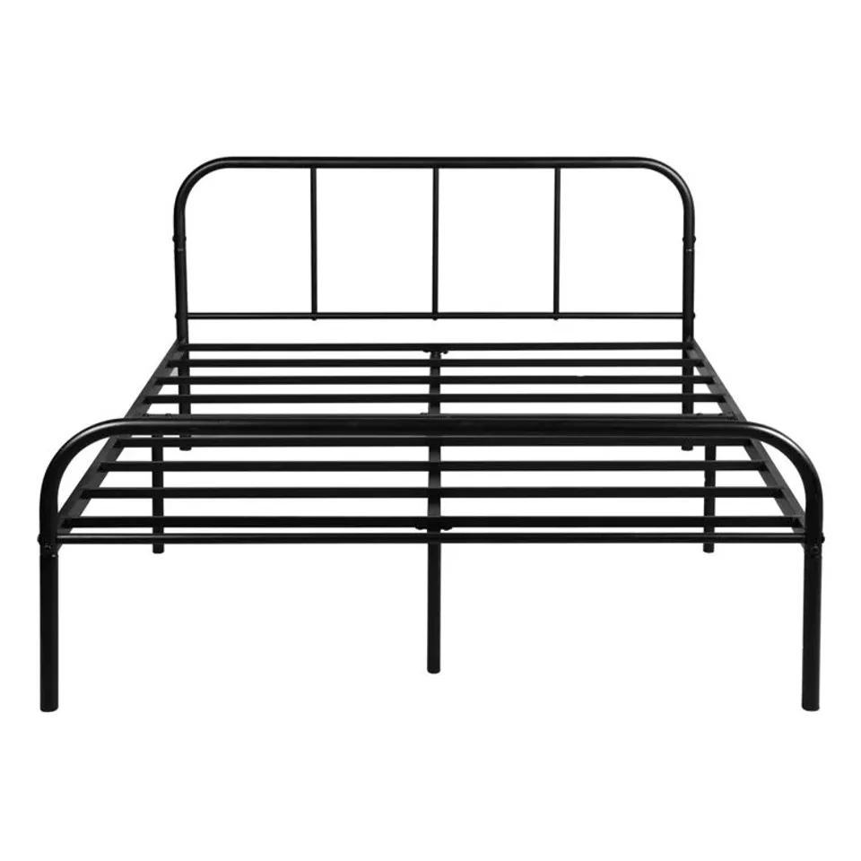 BOXED DESIGNER STEVENAGE DOUBLE BED FRAME BLACK (1 BOX)