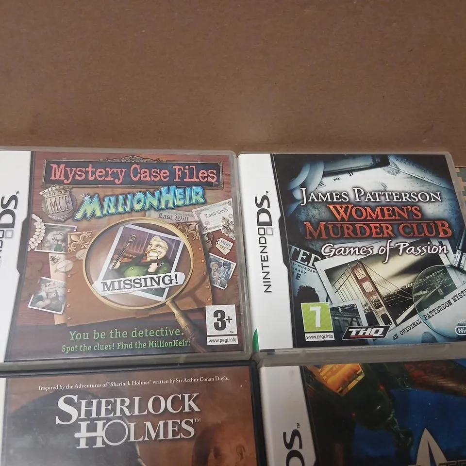 NINTENDO DS HANDHELD GAMES CONSOLE WITH FOURTEEN ASSORTED GAMES 