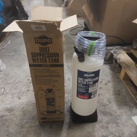 BOXED DURO 13LTR DUST SUPPRESSION WATER TANK