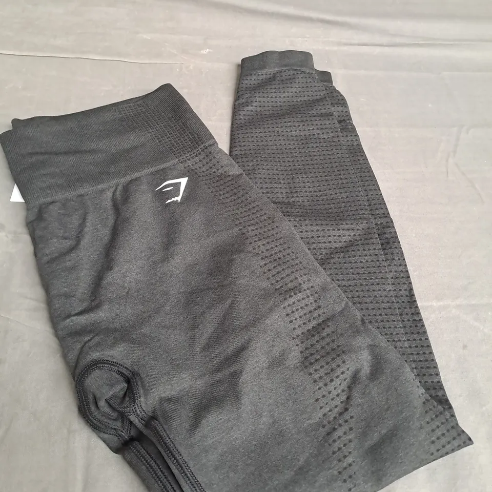 BLACK GYMSHARK LEGGINGS SIZE M