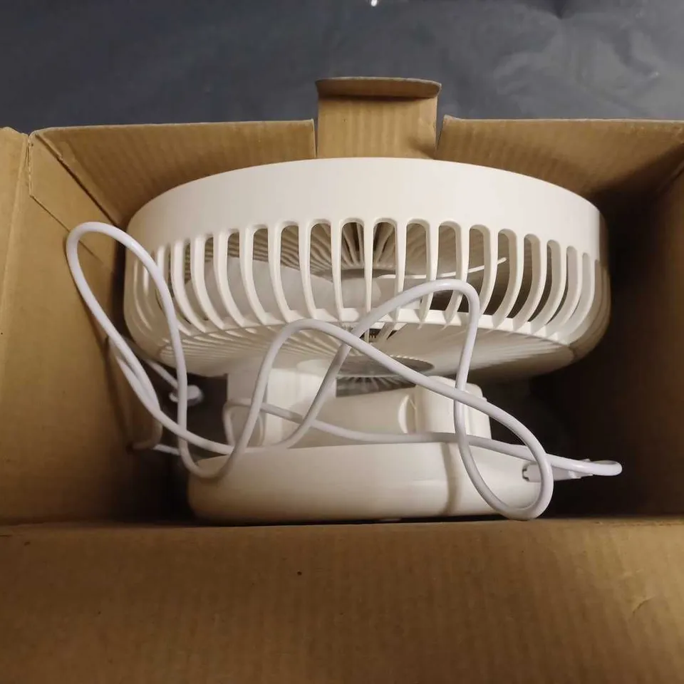 BOXED 8" RECHARGABLE WIRELESS FAN