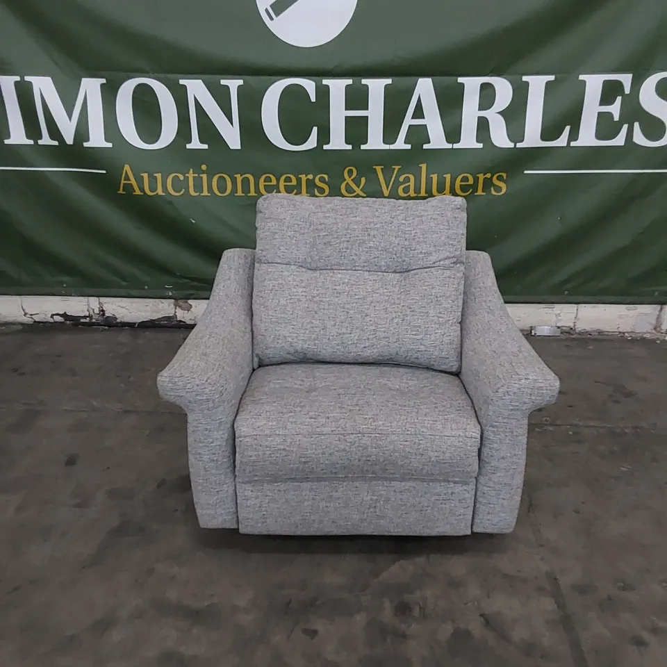 QUALITY G PLAN DESIGNER SUSSEX ELECTRIC RECLINING CUDDLER CHAIR IN GRAPHENE DUSK FABRIC