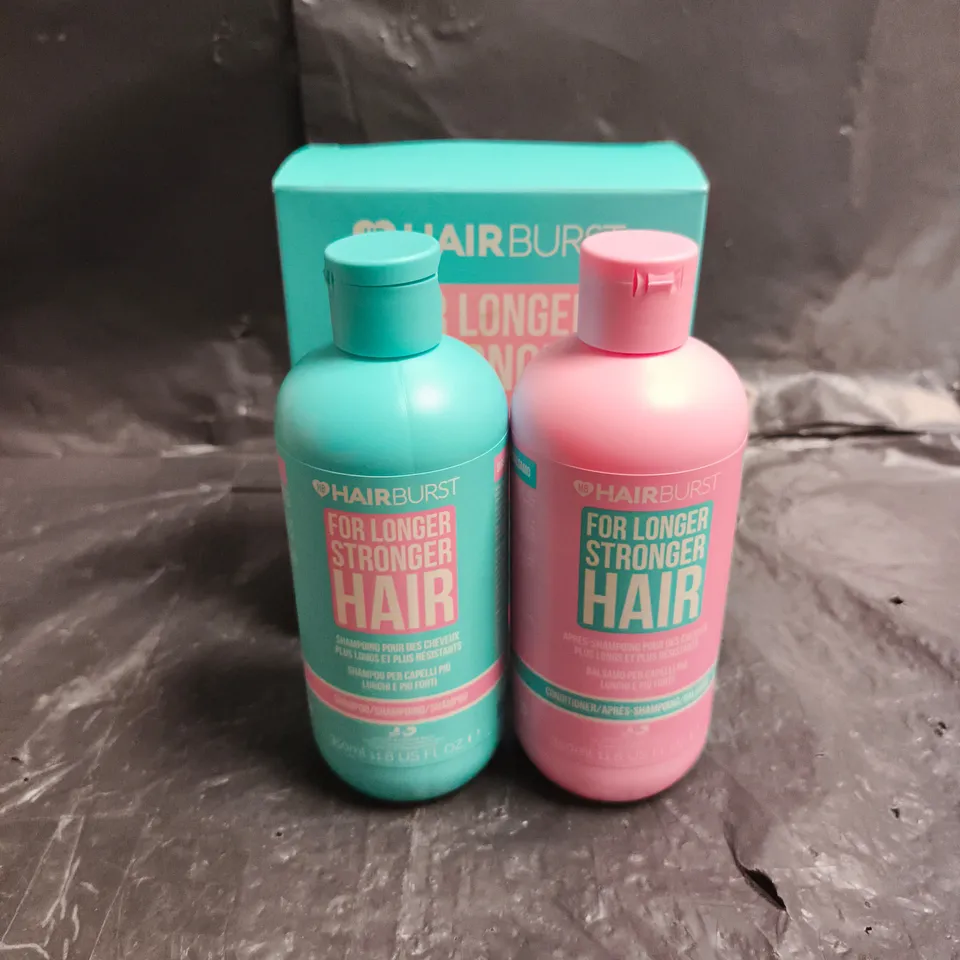 HAIRBURST FOR LONGER STRONGER HAIR SHAMPOO & CONDITIONER – 2X350ML, BOXED