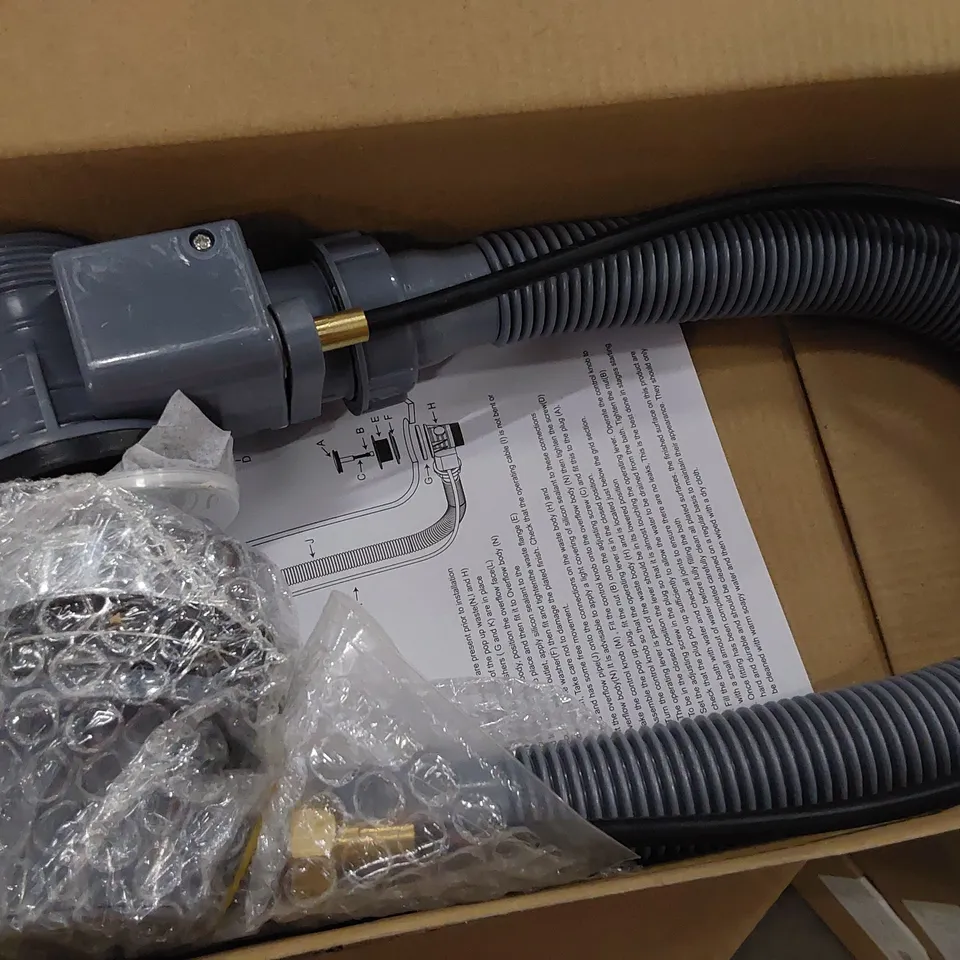 BOXED 1 1/2" BATH POP UP WASTE WITH OVERFLOW (CABLE)