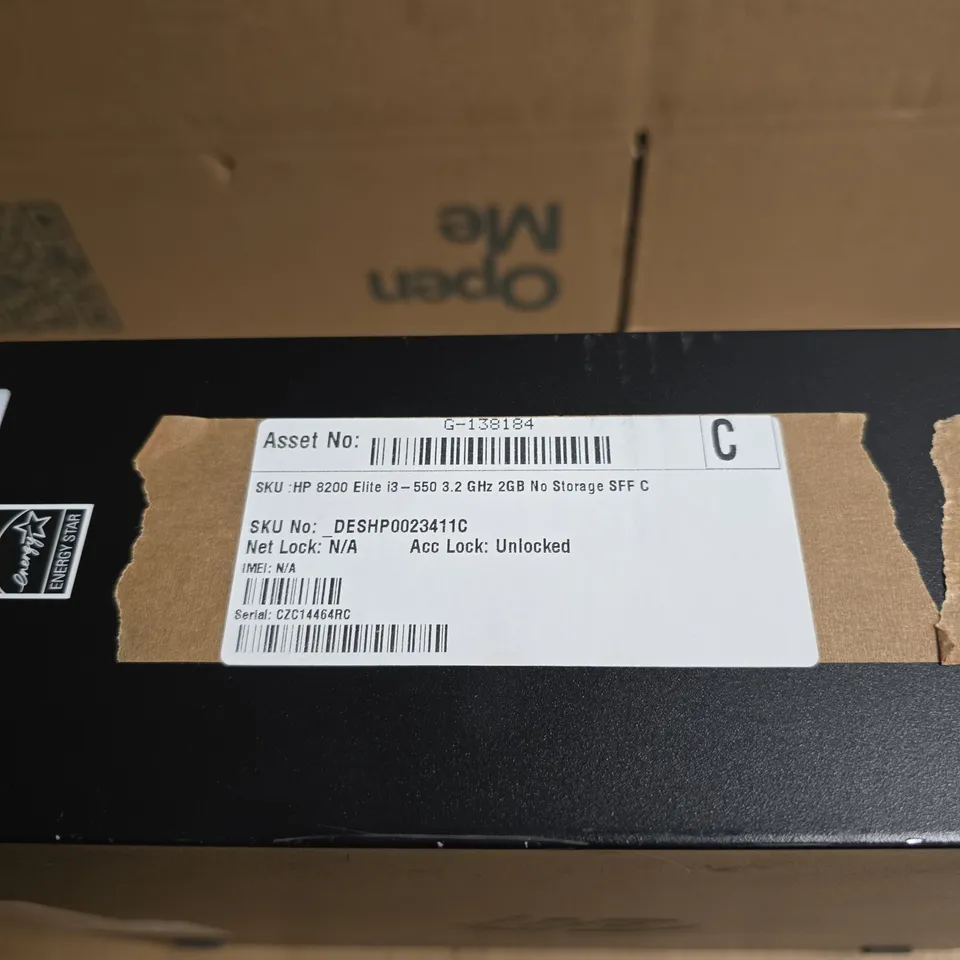 HP 8200 ELITE SFF DESKTOP PC – INTEL CORE I3-550 3.2GHZ, 2GB RAM, NO STORAGE