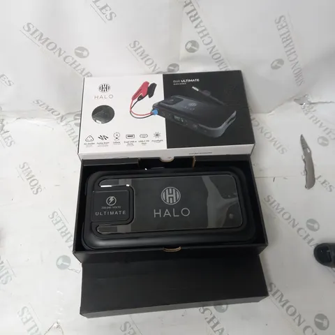 HALO BOLT ULTIMATE POWER BANK W/JUMP STARTER AIR COMPRESSOR & AC OUTLET