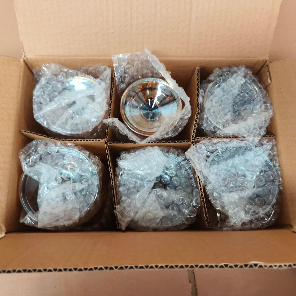 GISELA GRAHAM LONDON - GLASS CANDLE HOLDERS – BOX OF 36, ROSE TINT