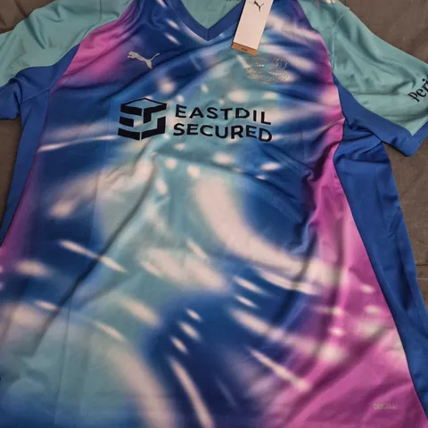 LEYTON ORIENT FC THIRD SHIRT S/S AQUA XXL – PUMA DRYCELL (#16 - LEYTON)