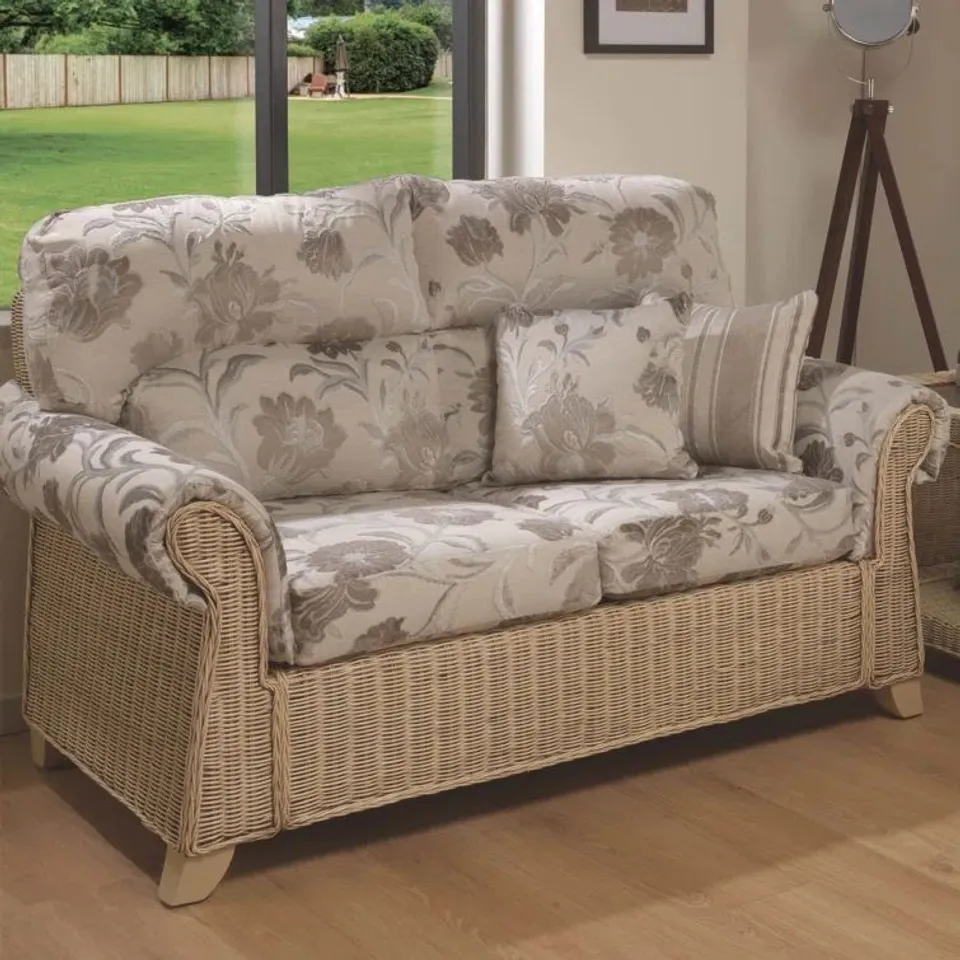 BAGGED AGUSTIN CONSERVATORY LOVESEAT -BEIGE-