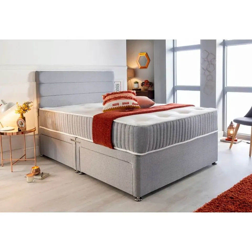 BOXED MERCADO DIVAN BED SET (3 BOXES)