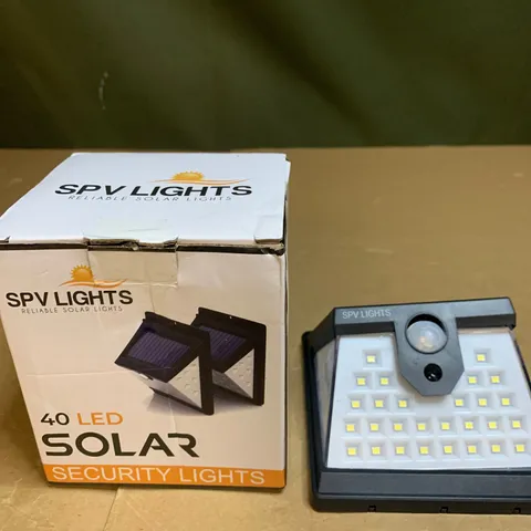 SPV LIGHTS 40 LED SOLAR SECURITY LIGHTS
