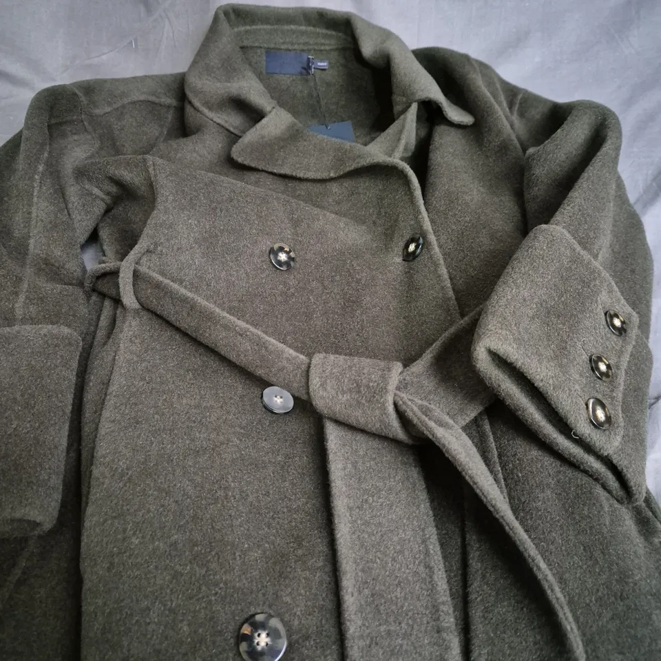 MINT KHAKI DOUBLE FACED TRENCH COAT - LARGE