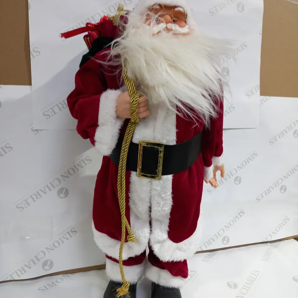  FESTIVE LIGHT UP TRADITIONAL STANDING SANTA