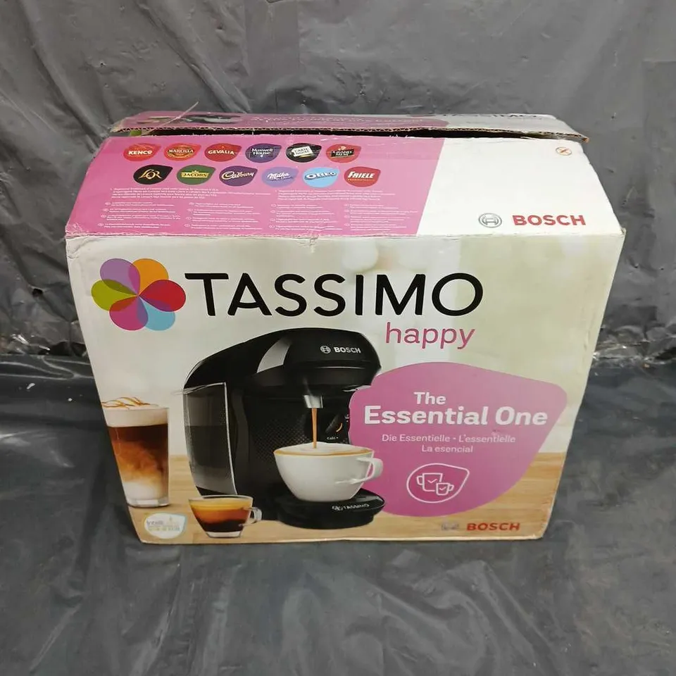 BOXED BOSCH TASSIMO HAPPY POD COFFEE MACHINE  RRP £89