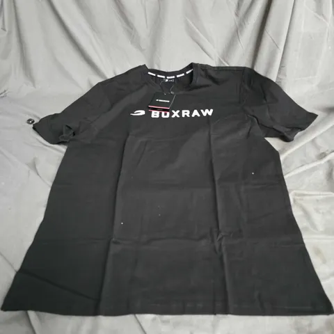 BOXRAW ABC TSHIRT IN BLACK/WHITE SIZE M