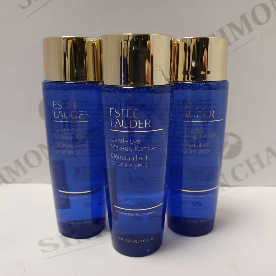 LOT OF 3 X 100ML ESTEE LAUDER GENTLE EYE MAKEUP REMOVER