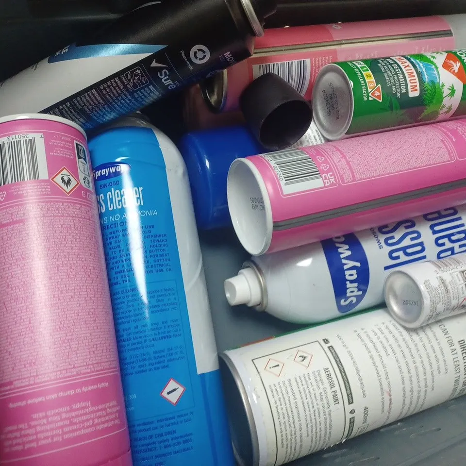 APPROXIMATELY 12 ASSORTED AEROSOLS TO INCLUDE LYNX WATERMELON BREEZE, REDKEN MAX HOLD HAIRSPRAY, ESTRID SHAVE GEL, ETC - COLLECTION ONLY