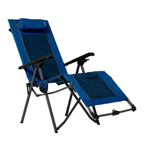 INNOVATORS FOLDING ZERO GRAVITY RECLINING CHAIR IN NAVY