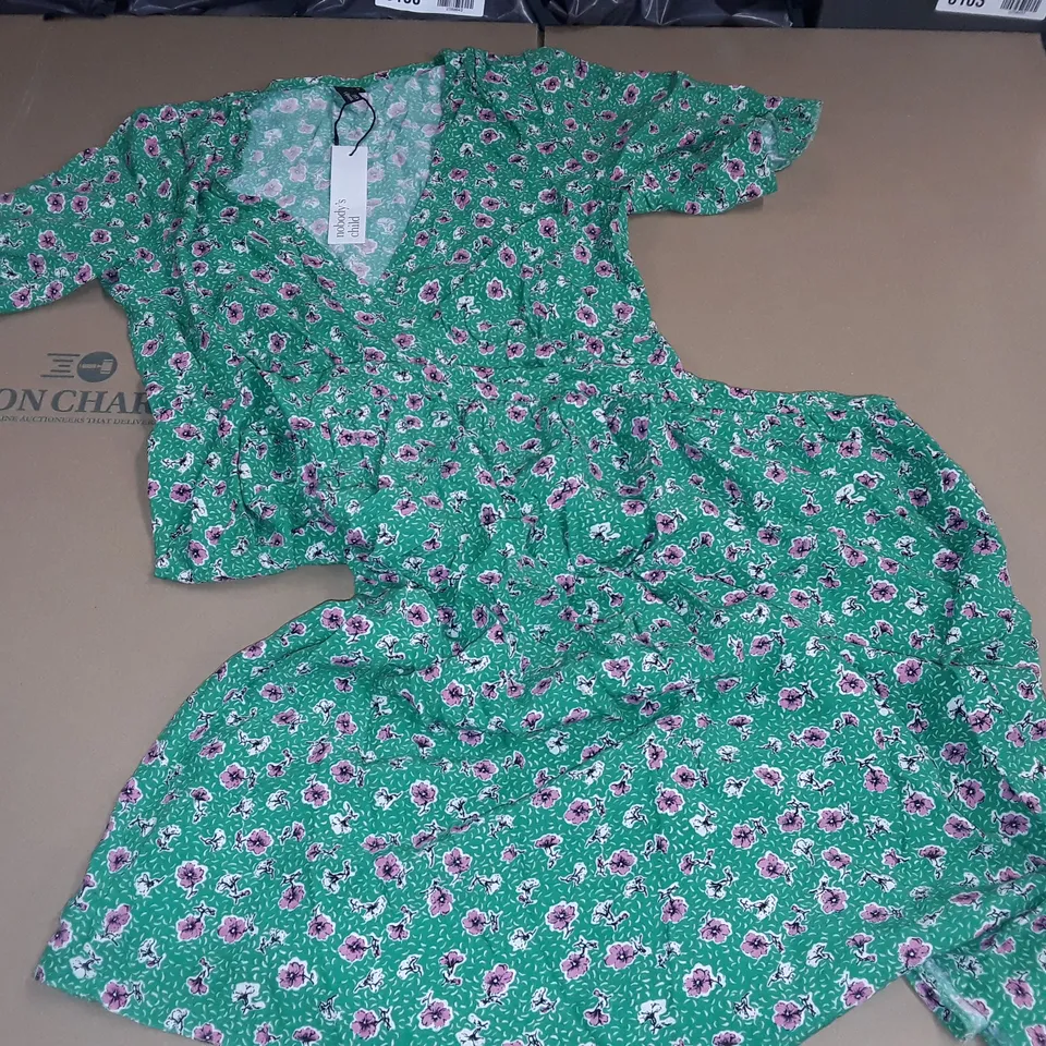 NOBODYS CHILD CLEMENTINE MIDI DRESS IN GREEN - 8