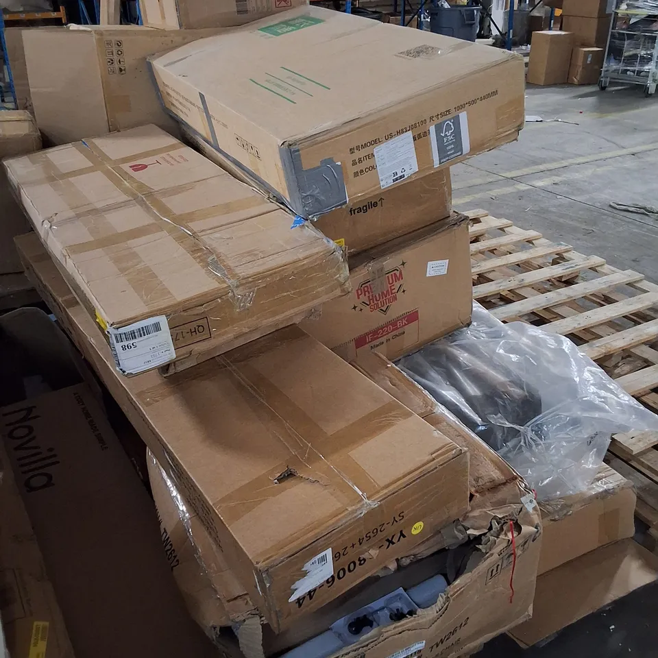 PALLET CONTAINING ASSORTED FLATPACK FURNITURE PARTS