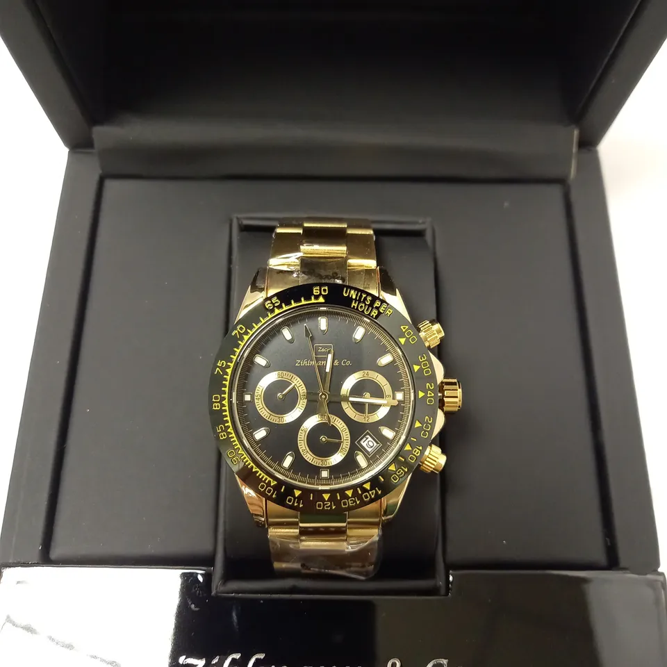 ZIHLMANN & CO TRIPLE DIAL BRACELET STRAP WRISTWATCH