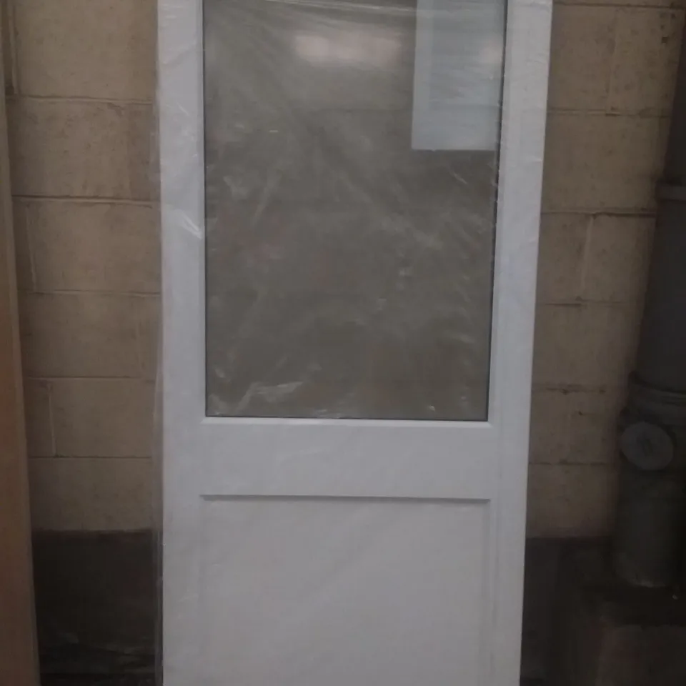 2XG BRACKNELL PRIMED NORDIC SOFTWOOD DOUBLE GLAZED WHITE DOOR