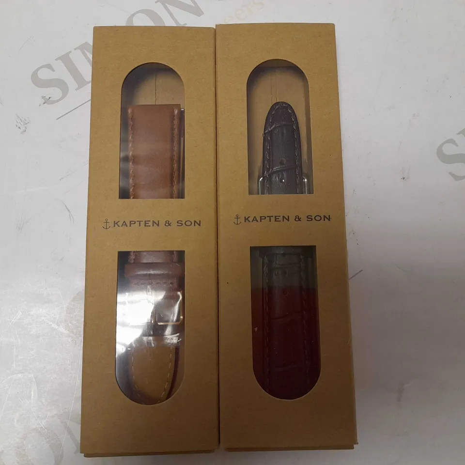 KAPTEN & SON CHRONO WATCH AND TWO WATCH STRAPS FOR ASSORTED WATCHES