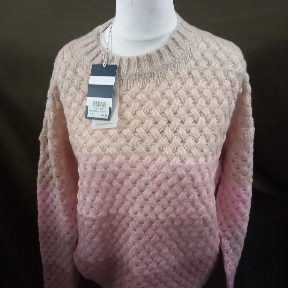 CREW CLOTHING COMPANY KNITTED INDRA JUMPER SIZE 12