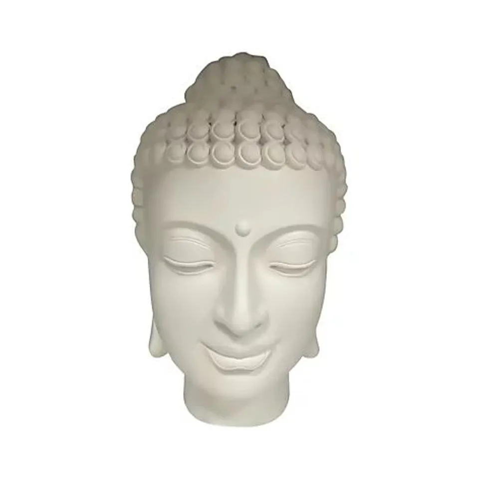 K BY KELLY HOPPEN OUTDOOR LARGE BUDDHA HEAD STATUE BOXED