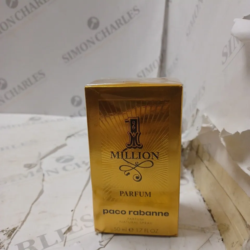 BOXED AND SEALED 1 MILLION PARFUM PACO RABANNE PARFUM NATURAL SPRAY 50ML