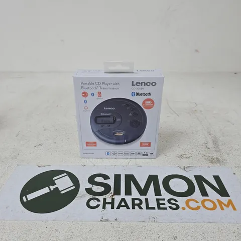 LENCO PORTABLE CD PLAYER WITH BLUETOOTH – CD-300BK (BOXED)
