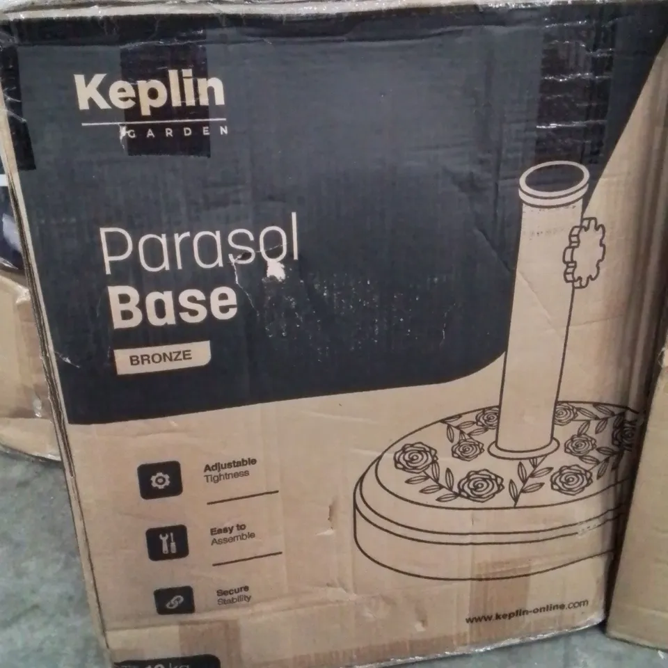 BOXED KEPLIN GARDEN PARASOL BASE -BRONZE-