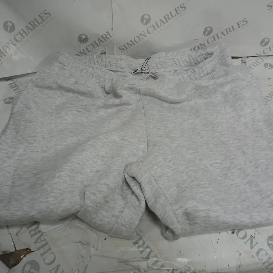 GREY ZARA JOGGING BOTTOMS - SIZE LARGE 