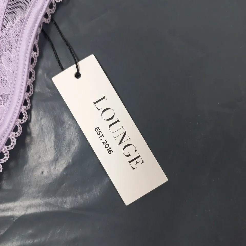 LOUNGE JUNIA LILAC LACE THONG, SIZE L