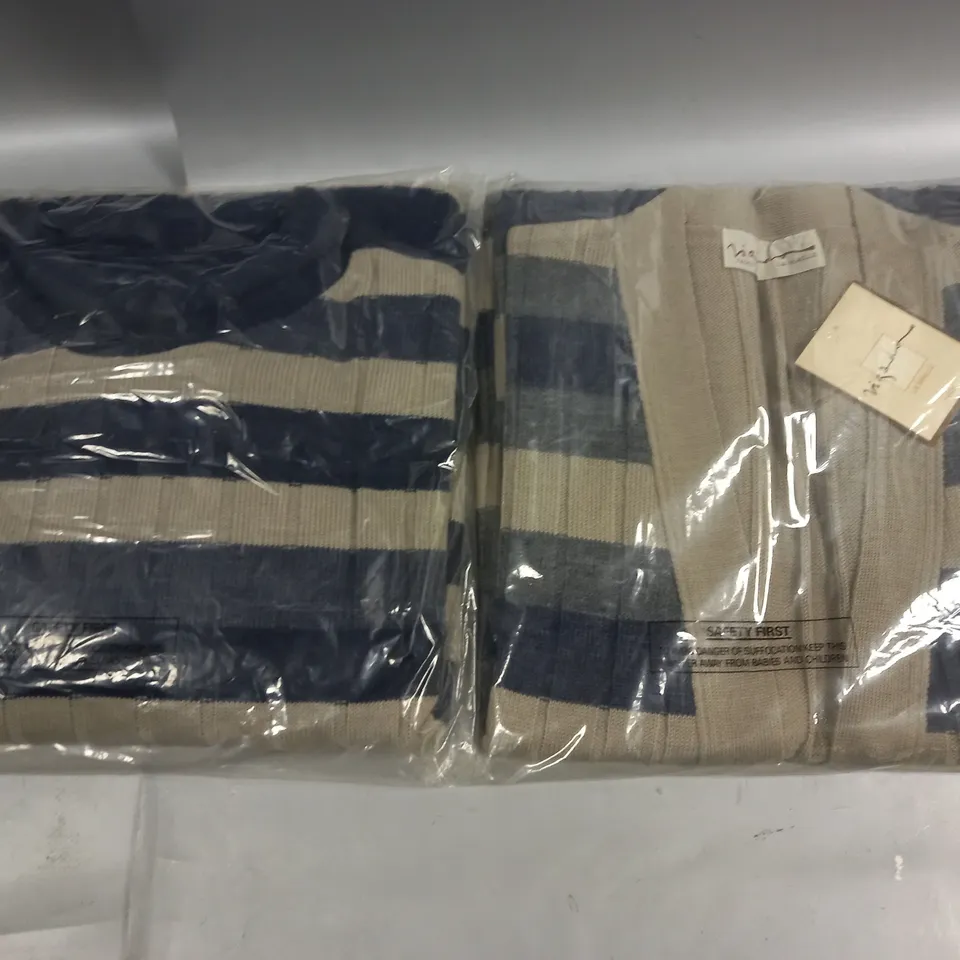 LOT OF APPROXIMATELY 50 BRAND NEW JUMPERS TO INCLUDE LA MAILLE CARDIGAN AND STRIPED JUMPERS - VARIOUS SIZES