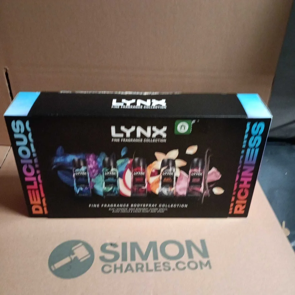 LYNX FINE FRAGRANCE COLLECTION – BOXED BODY SPRAY SET (6 X BOTTLES)