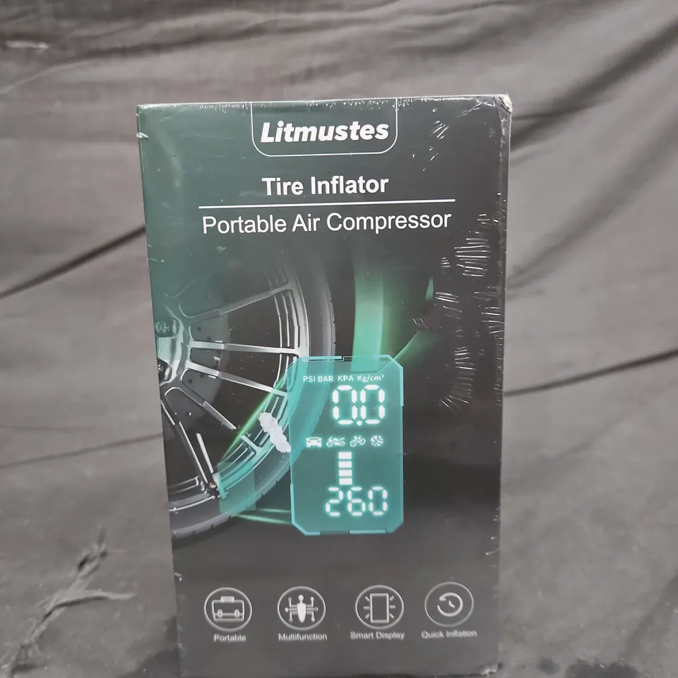 LITMUSTES TIRE INFLATOR PORTABLE AIR COMPRESSOR