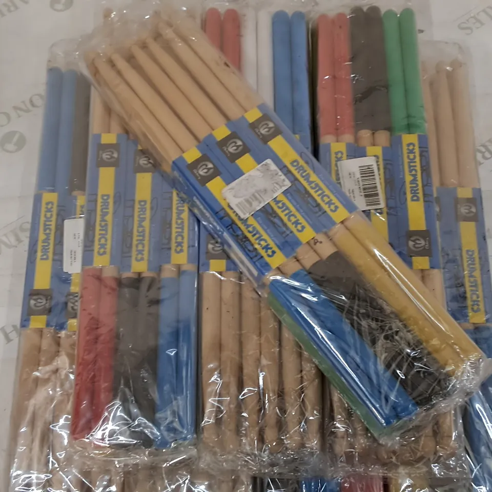 LOT OF 8 6-PACKS OF WOODEN DRUMSTICKS