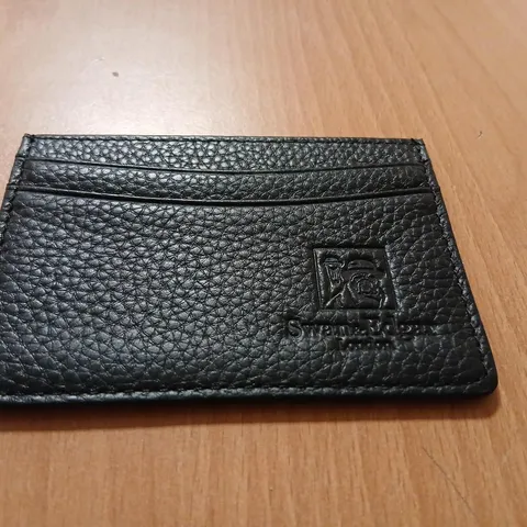 SWAN & EDGAR CREDIT CARD HOLDER – BLACK LEATHER (SEW004)