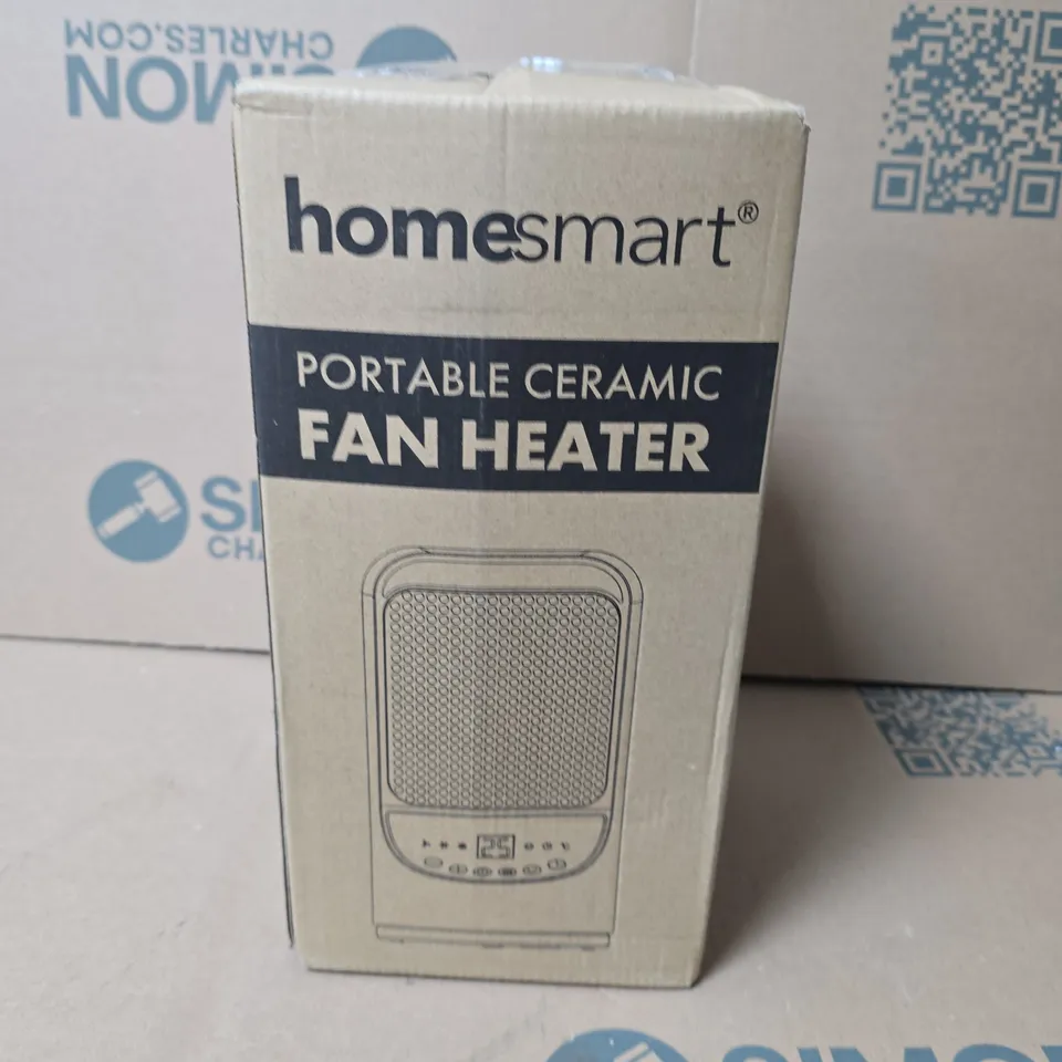 BOXED HOMESMART PORTABLE CERAMIC FAN HEATER – WHITE