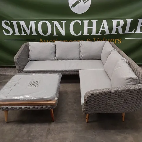 BRAND NEW AMERICANA CONTEMPORARY CORNER SOFA & COFFEE TABLE