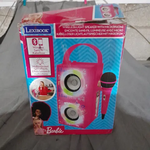 BOXED BARBIE TRENDY PORTABLE BLUETOOTH SPEAKER WITH MICROPHONE 