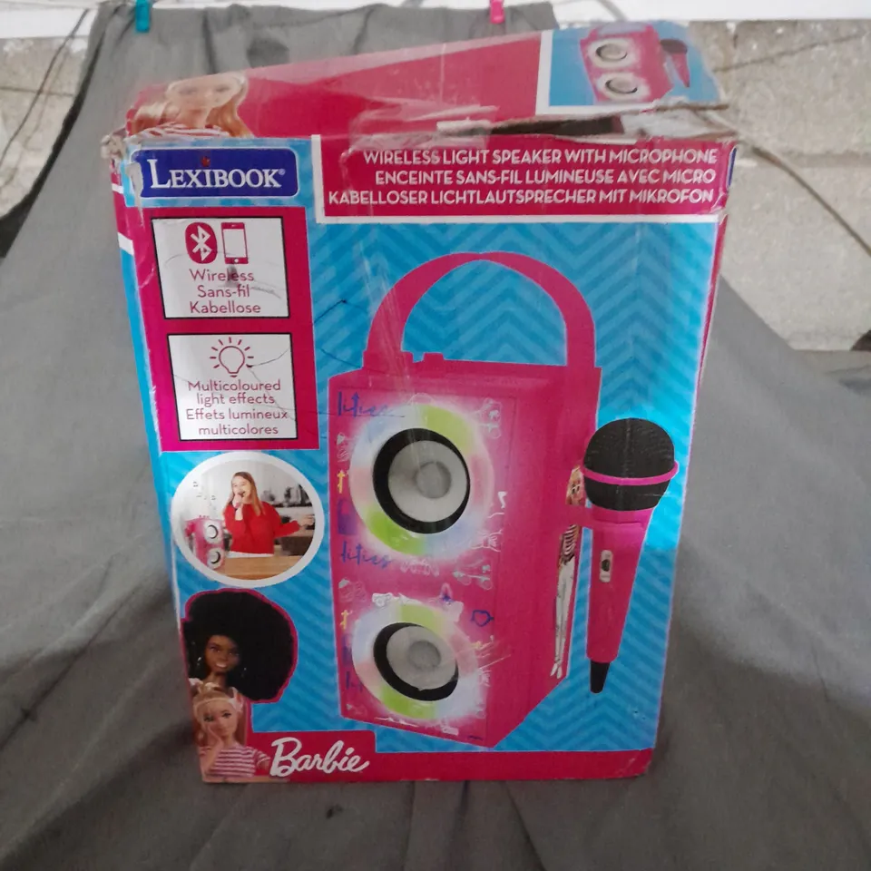 BOXED BARBIE TRENDY PORTABLE BLUETOOTH SPEAKER WITH MICROPHONE  RRP £49.99