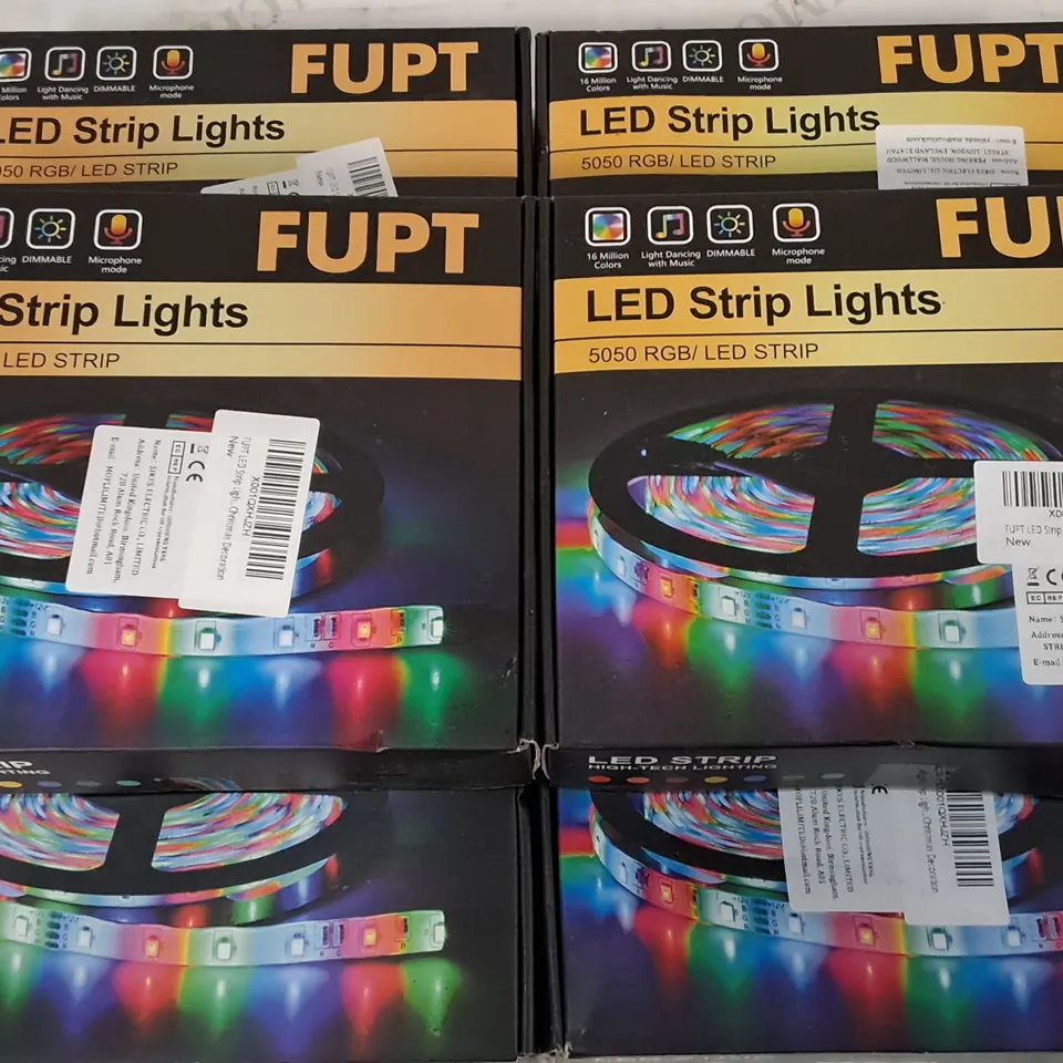 LOT OF 6 BOXED LED STRIP LIGHTS