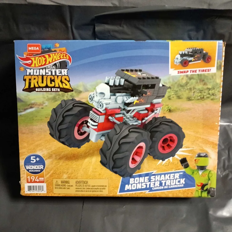 HOT WHEELS MONSTER TRUCKS BONE SHAKER BUILDING SET – BOXED (MEGA BLOKS)