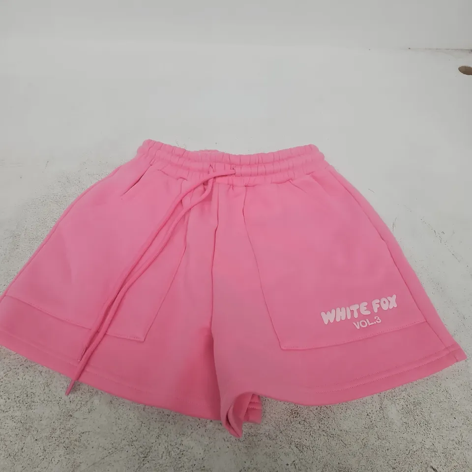 WHITE FOX OFFSTAGE LOUNGE SHORTS – BUBBLEGUM PINK, XXS