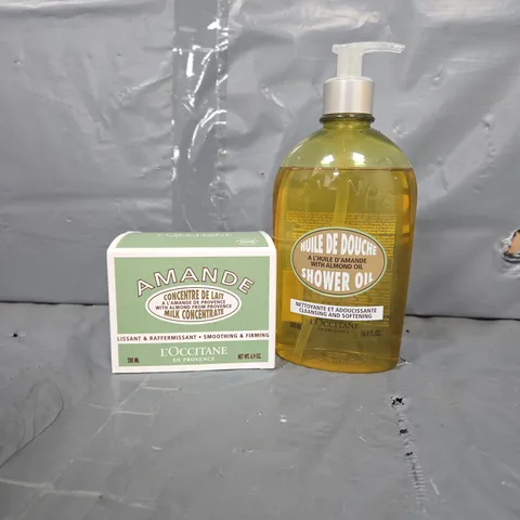L'OCCITANE DUO TO INCLUDE SHOWER OIL & MILK CONCENTRATE