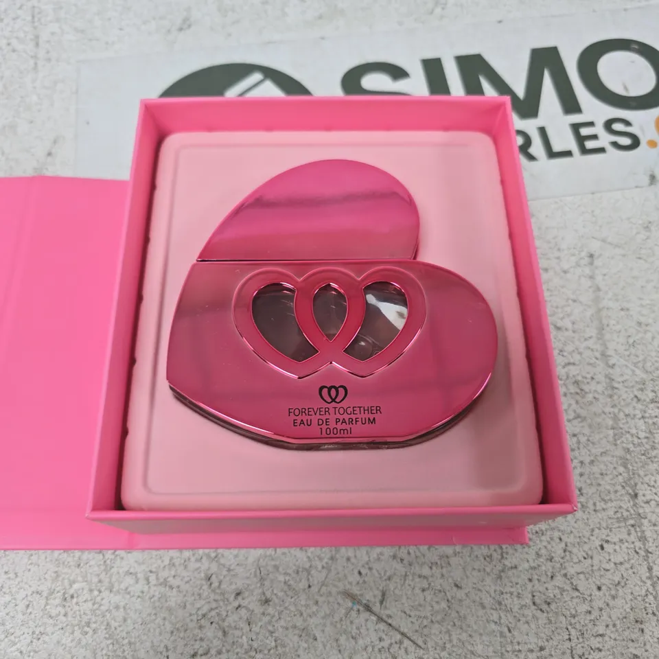 FOREVER TOGETHER POUR FEMME EAU DE PARFUM 100ML – PINK HEART BOTTLE (PRESENTATION BOX)