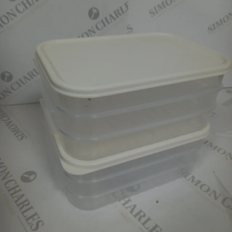 SET OF 2 STACKING FOOD BOXES 